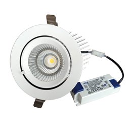 Luminaire encastré à LED 24W 230V IP65 + bloc d'alimentation Etanche