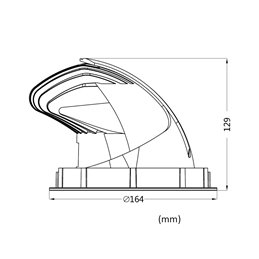 LED shop spot track spot - draaibaar 40W 4000K