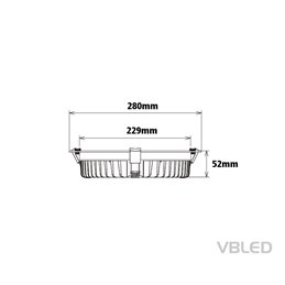 VBLED Luminaria LED empotrada "Ocean II" - 45W