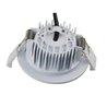 LED recessed luminaire in white - 10W 3000K