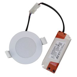 LED recessed luminaire in white - 10W 3000K