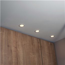 LED recessed luminaire in white - 10W 3000K