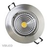 VBLED LED COB recessed spotlight - round - die-cast - brushed - 7W