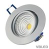 VBLED - LED-Lampe, LED-Treiber, Dimmer online beim Hersteller kaufen|VBLED LED COB Einbaustrahler - rund - weiß glänzend - 7W