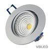 VBLED LED COB recessed spotlight - round - white glossy - 7W