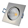 VBLED LED COB inbouwspot - hoekig - chroom - glanzend - 7W
