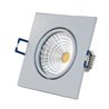 Faretto da incasso LED COB - angolare - bianco - lucido - 7W