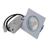 Spot encastré LED COB - angulaire - blanc - brillant - 7W