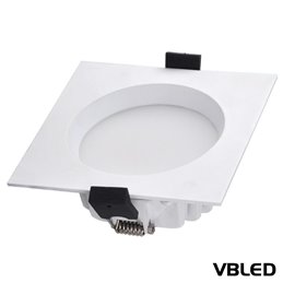 Faretto da Incasso Rotondo Piatto 35mm 230V con Modulo LED 5W 3000K