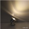 Set of 5 1W Mini Surface Mounted Spotlights - Swivel & Tilt - 80lm warm white with power supply unit