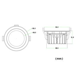 VBLED - LED-Lampe, LED-Treiber, Dimmer online beim Hersteller kaufen|VBLED LED Einbauleuchte - IP65 Wasserdicht - 13W - 230V