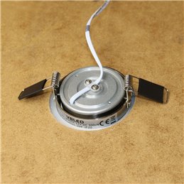 Set van 3 4W LED inbouw- en opbouwarmaturen draaibaar IP20 12V 3000K warm wit 175 lumen