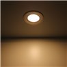 Set van 3 4W LED inbouw- en opbouwarmaturen draaibaar IP20 12V 3000K warm wit 175 lumen