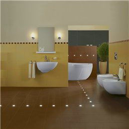 LED Mini LED recessed bathroom luminaire 3 KIT, stainless steel, IP67 water-protected