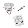 Set de Mini Spot encastré 1W IP65 Blanc Chaud Incluant Transformateur LED 6W 12V DC