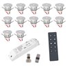 VBLED - LED-Lampe, LED-Treiber, Dimmer online beim Hersteller kaufen|12-er Set 1W LED Aluminium Mini Einbaustrahler warmweiß mit RF Funk Netzteil 12VDC