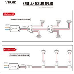 VBLED - LED-Lampe, LED-Treiber, Dimmer online beim Hersteller kaufen|1W VBLED LED Mini Einbauspot "ALDYNE" Silber - 12VDC - IP65 - 3000K