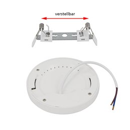 Pannello LED universale per montaggio a superficie/montaggio rotondo extra piatto 6,5W 3000K 420lm