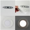 Universele LED paneel opbouw/opbouw Ronde Extra Flat 6.5W 3000K 420lm