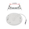 Universele LED paneel opbouw/opbouw Ronde Extra Flat 12W 3000K 840lm