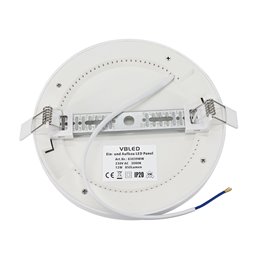 Pannello LED universale per montaggio a superficie/montaggio rotondo extrapiatto 12W 3000K 840lm