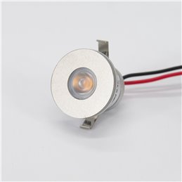 1W VBLED LED Mini Inbouwspot "ALDYNE" Zijlicht Minispot - 12VDC - IP65 - 3000K