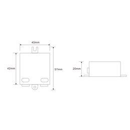 Juego de 2 mini focos empotrables de 1W Incl. transformador LED 6W 12V CC