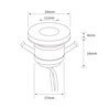 Set di 6 mini faretti da incasso da 1W Mini Spot / IP65 / WW Incl. trasformatore LED 12W 12V DC, IP67