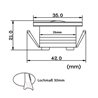 3W LED Mini Spot / IP65 / 700mA / 160lm / warm wit (set van 6 met draadloze voeding)