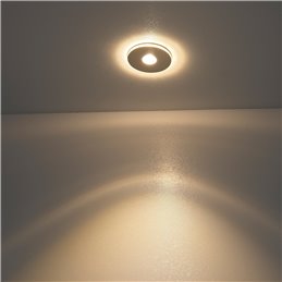 3W Mini Inbouwspot - "Luxonix" - IP65 - 3000K verlicht voorkant & zijkant