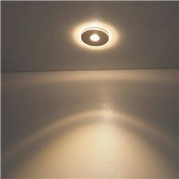 Set of 1 3W LED aluminium mini recessed spotlight "Luxonix" warm white with power supply unit