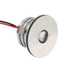 VBLED® - Mini faretto da incasso a LED, in alluminio, IP65, impermeabile, 1  W, 12 VDC, 60 lm, bianco caldo : : Illuminazione