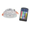 6W RGB+WW 12V DC LED luminarias empotrables incl. mando a distancia