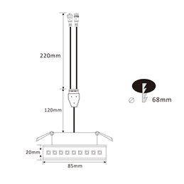 6W RGB+WW 12V DC LED inbouwarmaturen met ingangs- en uitgangskabelaansluiting