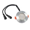 Set van 3 RGB+WW LED inbouwarmaturen 12VDC 6W incl. wandbediening en voedingseenheid