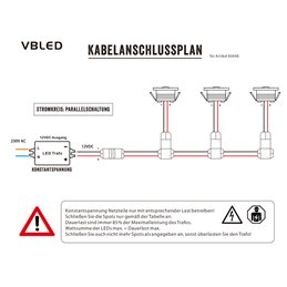 3W Mini inbouwspot "NOVOS"- 12V VDC - IP44 - 3000K verlicht voorkant & zijkant