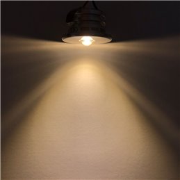VBLED® Mini spot LED encastrable 1 W 3000 K blanc chaud 12 V DC à intensité  variable en aluminium étanche IP65 : : Luminaires et Éclairage
