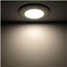 Set of 3 LED recessed spotlights with 3 levels LED dimmer 12VDC 3W 3000K warm white aluminium recessed furniture luminaire