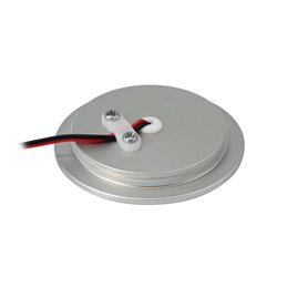 Set van 4 LED inbouwspots met 3 standen LED dimmer 12VDC 3W 3000K warm wit aluminium meubel inbouwarmatuur