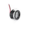 6 KIT "VISUM" 1W LED aluminium mini recessed spotlight warm white with RF radio power supply 12VDC