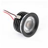 3W Min Faretto da incasso LED "Fortis" nero 12VDC IP65 3000K