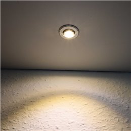 VBLED - LED-Lampe, LED-Treiber, Dimmer online beim Hersteller kaufen|6er-Set 1W LED Mini Einbauspot - "FOCOS" Minispot - 12V DC - IP20 - 3000K - Schwenkbar - Silber
