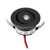 Set of 12 3W LED Mini Recessed Spotlights - "OCULOS" Minispot 3000K with Radio Power Supply and Remote Control Black