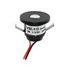 Lote de 3 mini focos empotrables VBLED LED de 1W "ALDYNE" negro - 12VDC - IP65-3000K 60Lumen