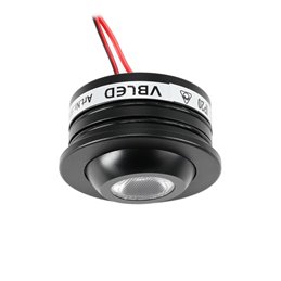 SET van 5 - LED Alu Mini Spots "Luxonix" / IP65 / 3W / 700mA / 160lm / WW (met dimbare voeding)