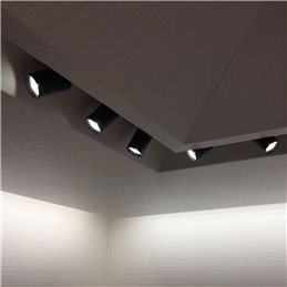LED 3x1W warm white surface-mounted ceiling spot Rotating & swivelling