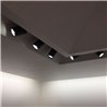LED 3x1W warm white surface-mounted ceiling spot Rotating & swivelling