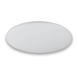 LED ceiling luminaire in aluminium with opal light emission 28W -square