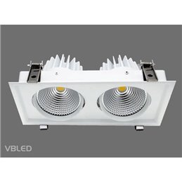 VBLED - LED-Lampe, LED-Treiber, Dimmer online beim Hersteller kaufen|VBLED LED Einbauleuchte in silber oder weiß - 10W
