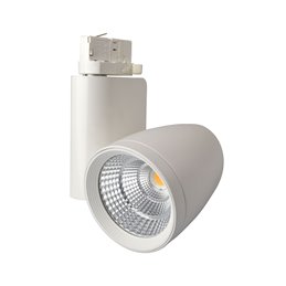 Faretto LED per binario trifase 25W 4000K 1850 lumen bianco neutro